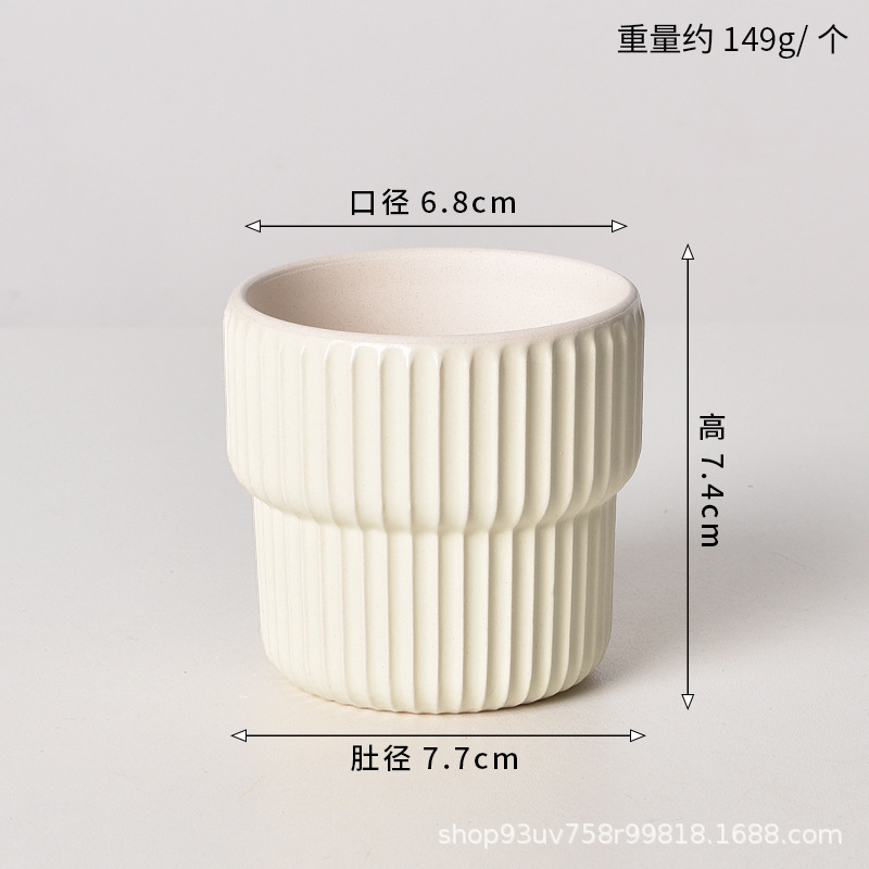 Pot de cerámica crema INS lujo ligero de alto nivel sensación de plantación de orquídeas mariposa simple orquídeas plantación de pot de porcelana blanca Dehua