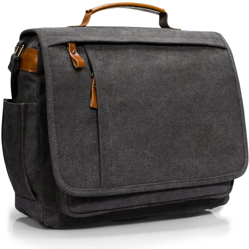 Messenger Bag New British style waterproof canvas tablet laptop messenger bag_voghion.com