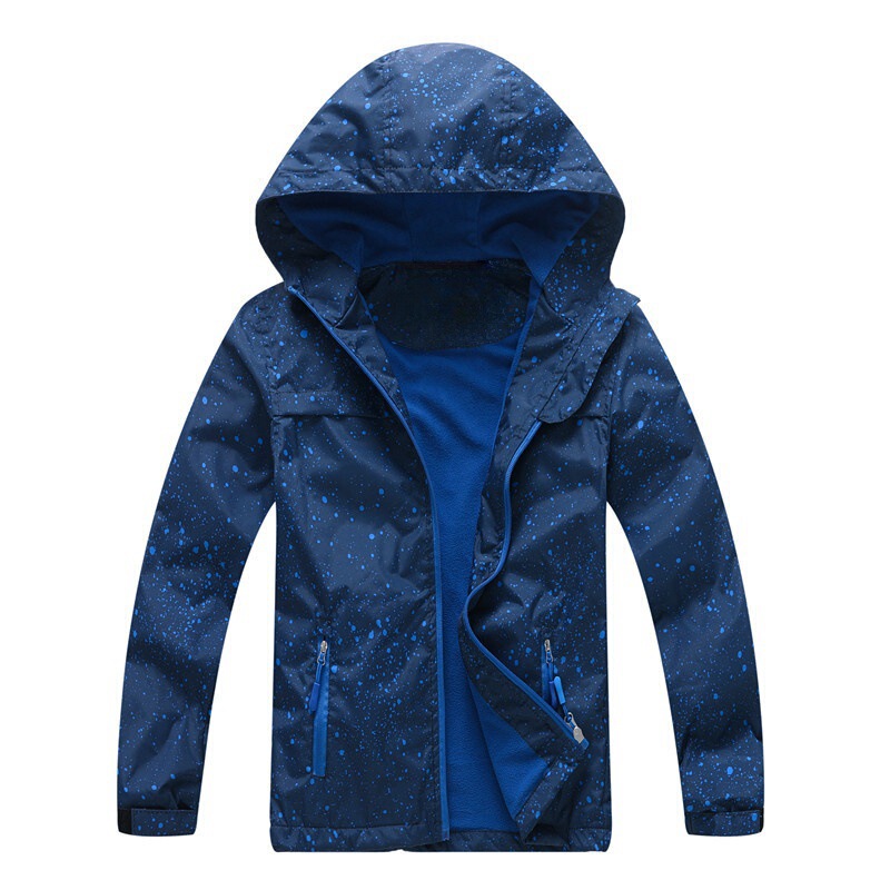 Children's Wear Windbreaker Boys' Coat Large Children's Windproof and Rainproof Warm Children's Windbreaker New Jacket Top