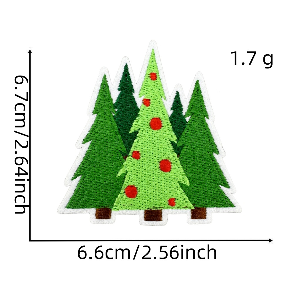 2g Weight Clothing Sticker Patches Classification 1 Piece, 1 Set Quantity Nonwoven, Polyester Material Christmas Festival Christmas Tree, Letter, Snowman Pattern Cute Style 1 Piece 1 Set Cute Christmas Tree Letter Snowman Nonwoven Polyester Clothing Sticker Patches 28