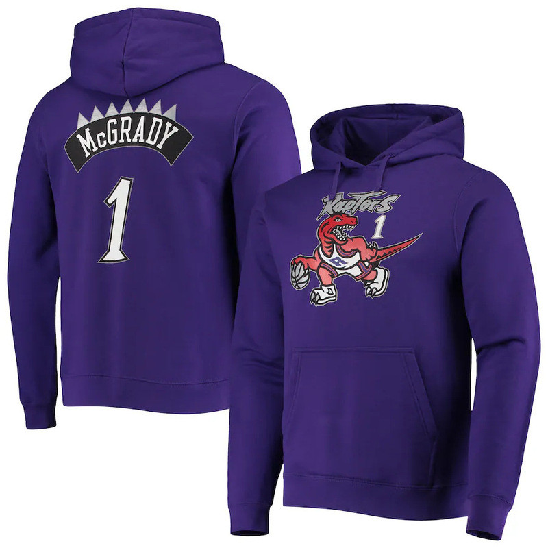 Support Customized Export European Size Men's Casual Sports Nba Sweatshirt Raptors Mcgrady Basketball Uniform Hoodie