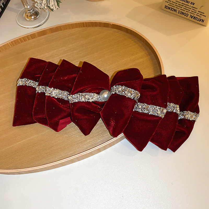 90g Weight Hair Clip Hair Accessories Type 1 Piece Quantity Daily, Date, Shopping Occasion Bow Knot Pattern Women's Gender Sweet Style Women's Sweet Bow Knot Cloth Hair Clip 12