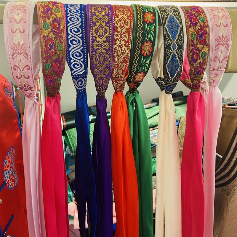 Монгольские элементы, повязка для волос в этническом стиле, заколка для волос, длинный стример, головной убор женской монгольской моды, аксессуары для волос ручной работы