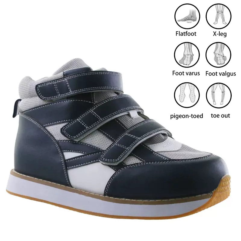 高帮固定骨科康复矫正运动鞋儿童足外翻内外八字扁平足纠正鞋矫形
