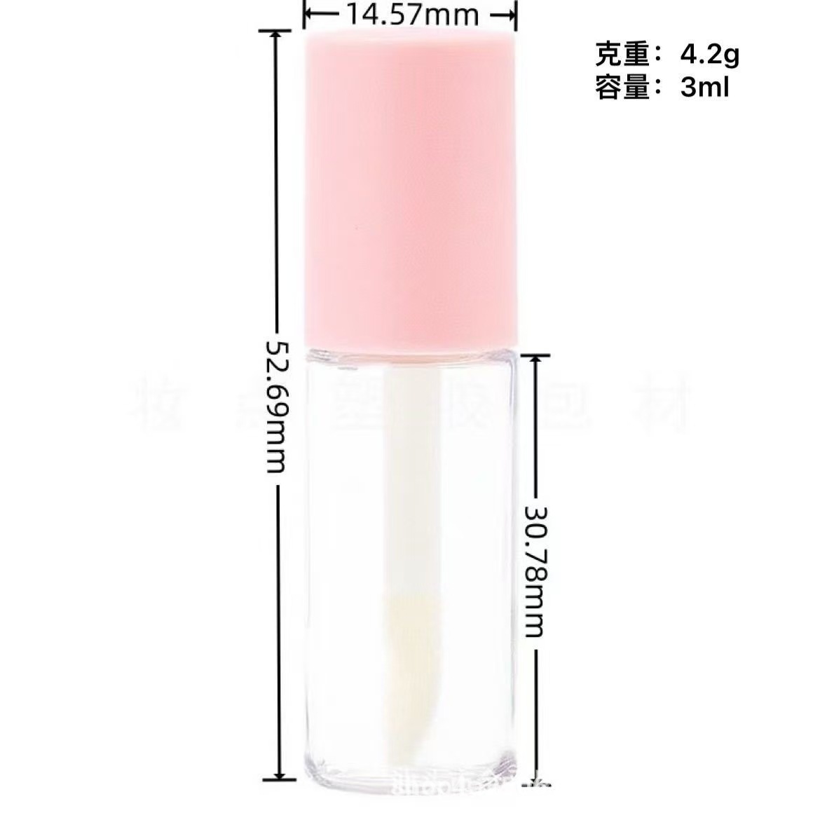 Venta directa de fábrica mini muestra botella dividida pequeña botella redonda tubo redondo pequeño esmalte de labios delineador de ojos botella de aceite paquete de bricolaje soplado 3ml