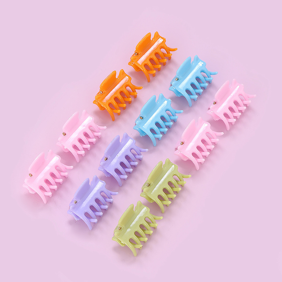 Clip de pelo pequeño para niños clip de oreja color caramelo flequillo clip horquilla tamaño pequeño clip de pelo accesorios de cabeza