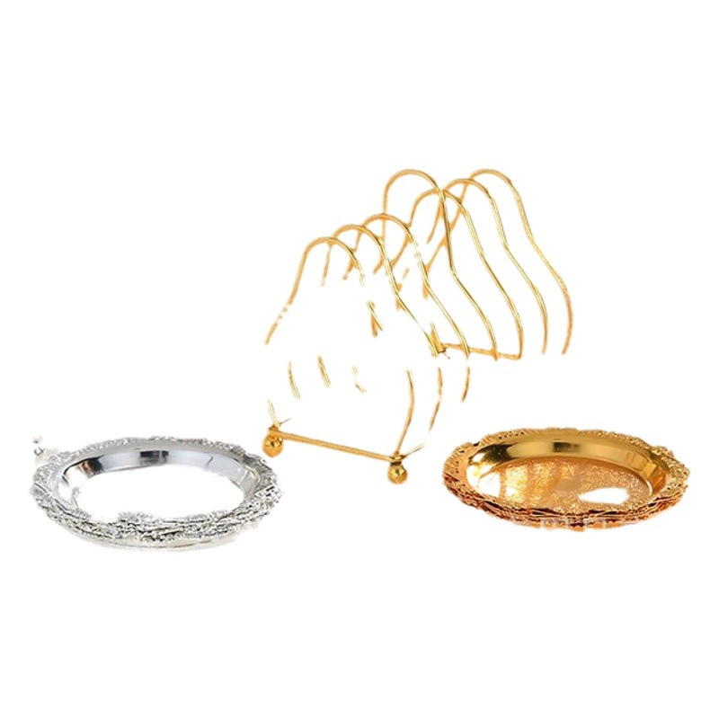 Высококачественный европейский поддон с фруктовым лотком для гостиничного дома KTV фруктовый лоток из серебряного сплава подсвечник для торта оптом