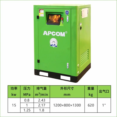 lubrication high pressure permanent magnet – Hava kompressorları - 15kw