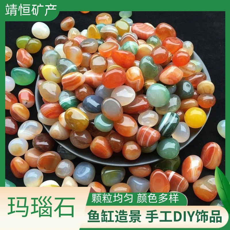 Agate flowerpot, aquarium, accessory handmade, direct factory sales