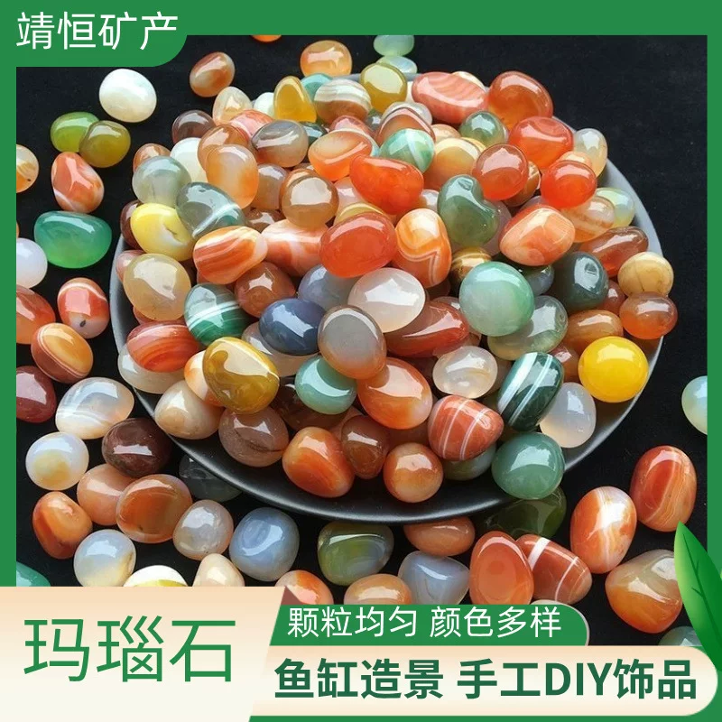 Agate flowerpot, aquarium, accessory handmade, direct factory sales