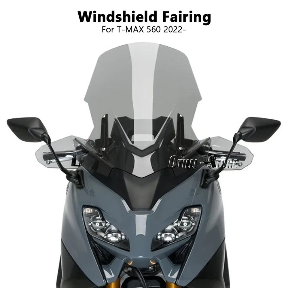 Suitable for Yamaha Tmax560 Front Windshield Heightening Windshield Deflector Protective Cover 2022-2024