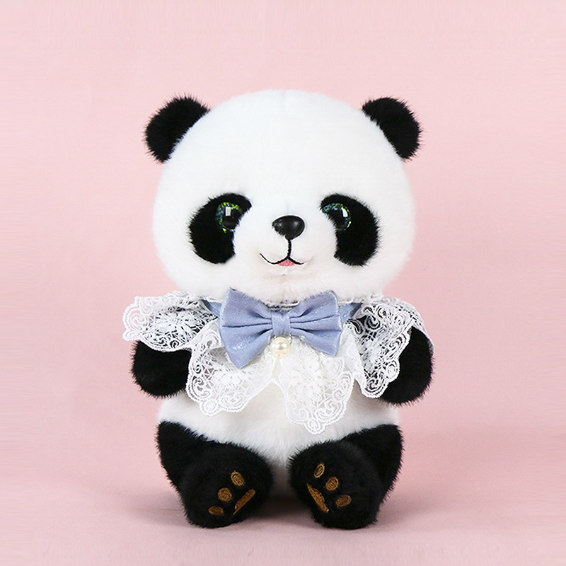 27 cm shell pearl blue bow tie