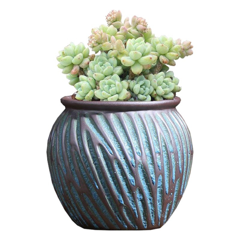 Dehua fábrica directa medio suculento maceta oferta especial cerámica maceta creativa suculento planta maceta jardinería liquidación