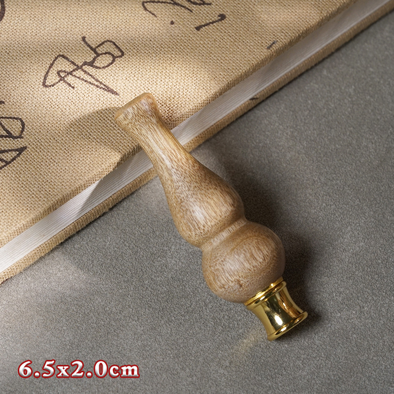 红木葫芦烟嘴过滤烟嘴血檀黑檀木雕刻过滤嘴可清洗檀木烟斗礼品|undefined