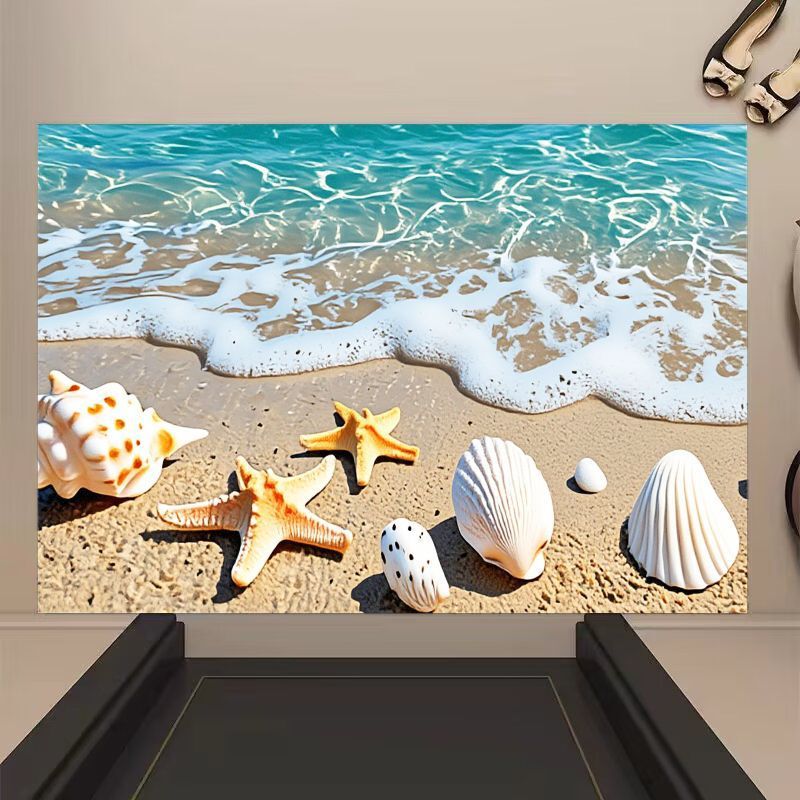 Diatom mud ocean-style bathroom entrance mat, faux cashmere non-slip absorbent bathroom mat, custom-made entryway doormat Diatom mud ocean-style bathroom entrance mat, faux cashmere non-slip absorbent bathroom mat, custom-made entryway doormat