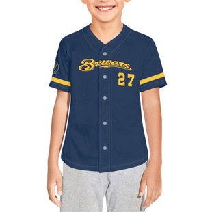 One-piece Full-print Jersey, Kidsren's Clothing, Quick-drying Clothing, Training Clothing, American Baseball Uniform, Sports Fitness Suit, Independent Station