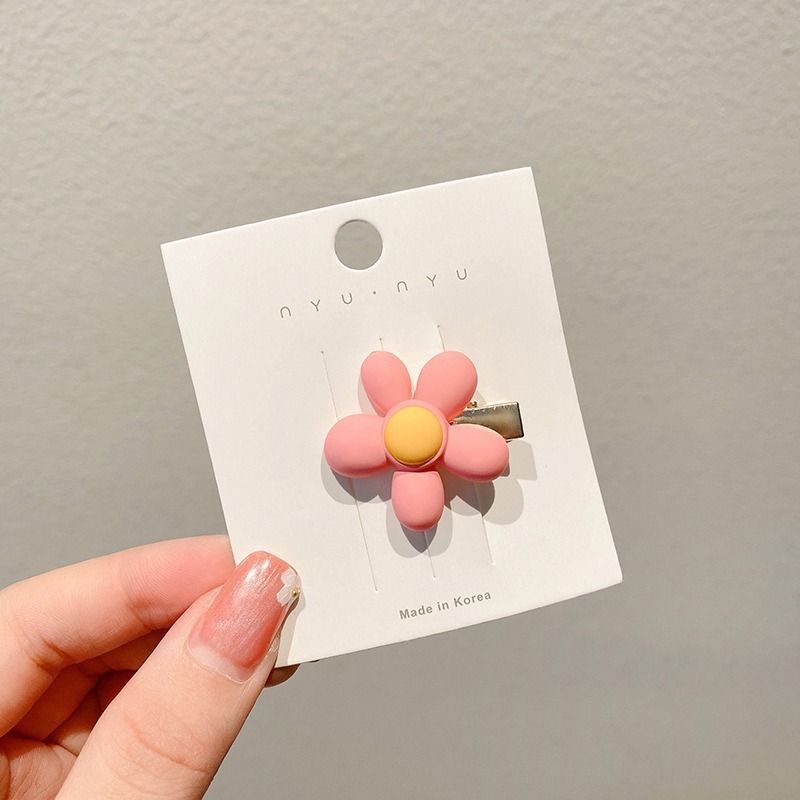 La nueva horquilla de dopamina rosa, la horquilla de flequillo lateral de alta calidad, los accesorios para el cabello de principios de primavera dulces y lindos, la pinza lateral de todo fósforo