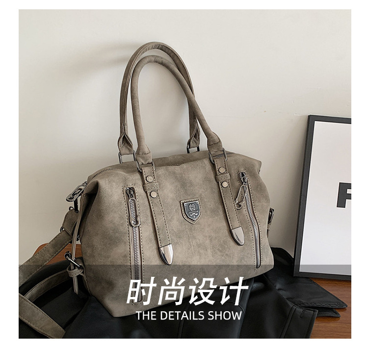 New cross-border foreign trade women's bag 2024 Retro casual handbag, European and American trend single-shoulder crossbody bag, tote bag for women undefined