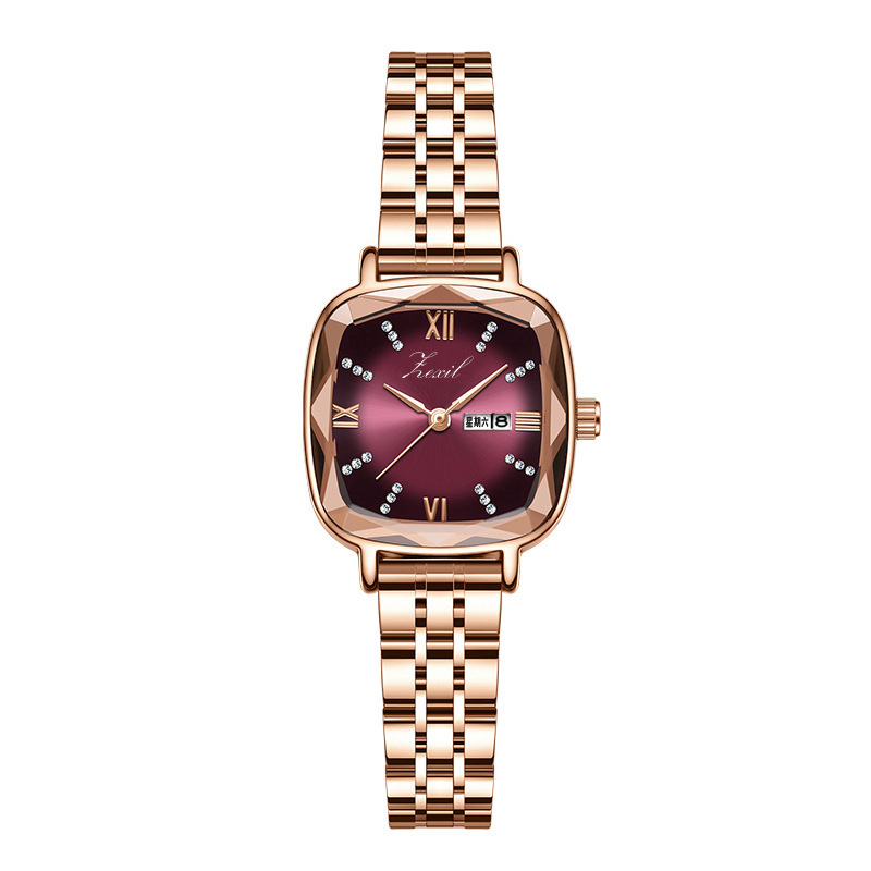 INS Light Luxury pequeño reloj verde nicho de mujer reloj de mujer de moda semanal de cuarzo impermeable reloj de mujer