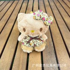 现货卡通可爱三丽欧豹纹裙KT钥匙扣公仔挂件女生包装饰品抓娃娃机
