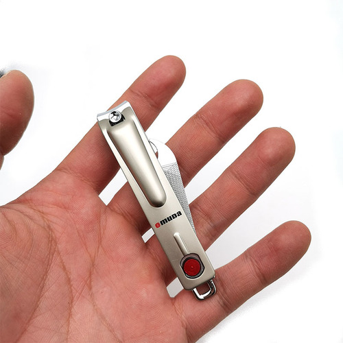 Omeda 3061 Nail Clipper Large Flat Nail Scissors with File for Sharp Manicure Portable Carbon Steel Scissors