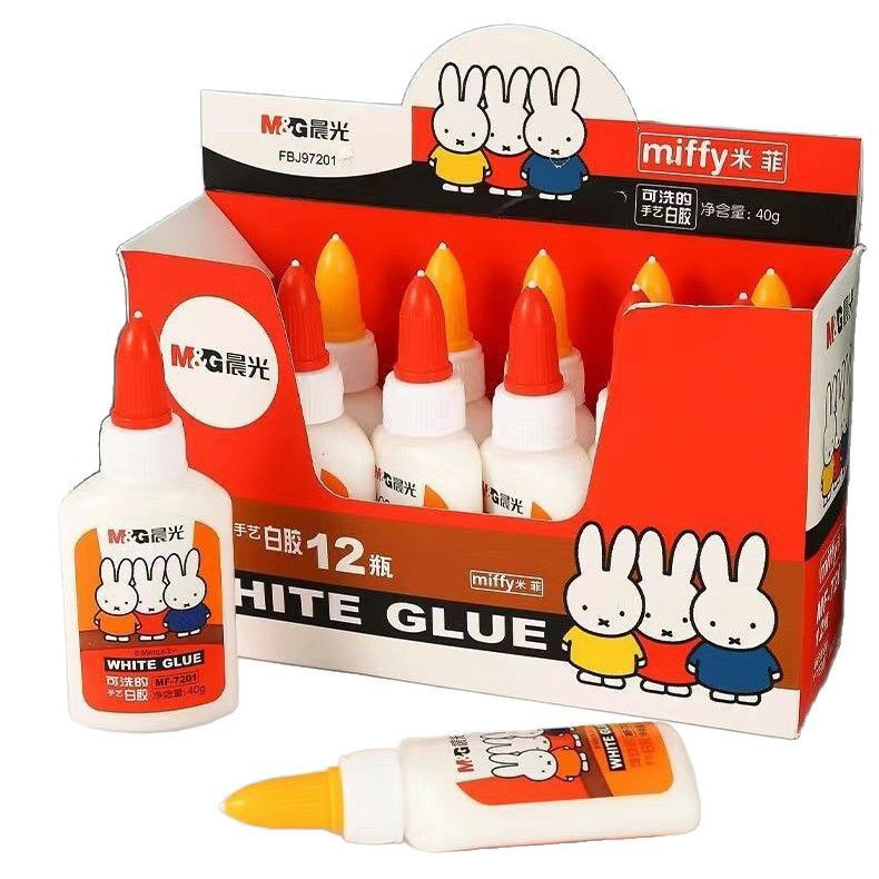モーニングライトホワイトラテックスホワイト接着剤高粘度アート手作り粘着繊維洗える diy モデル接着剤 7201|undefined