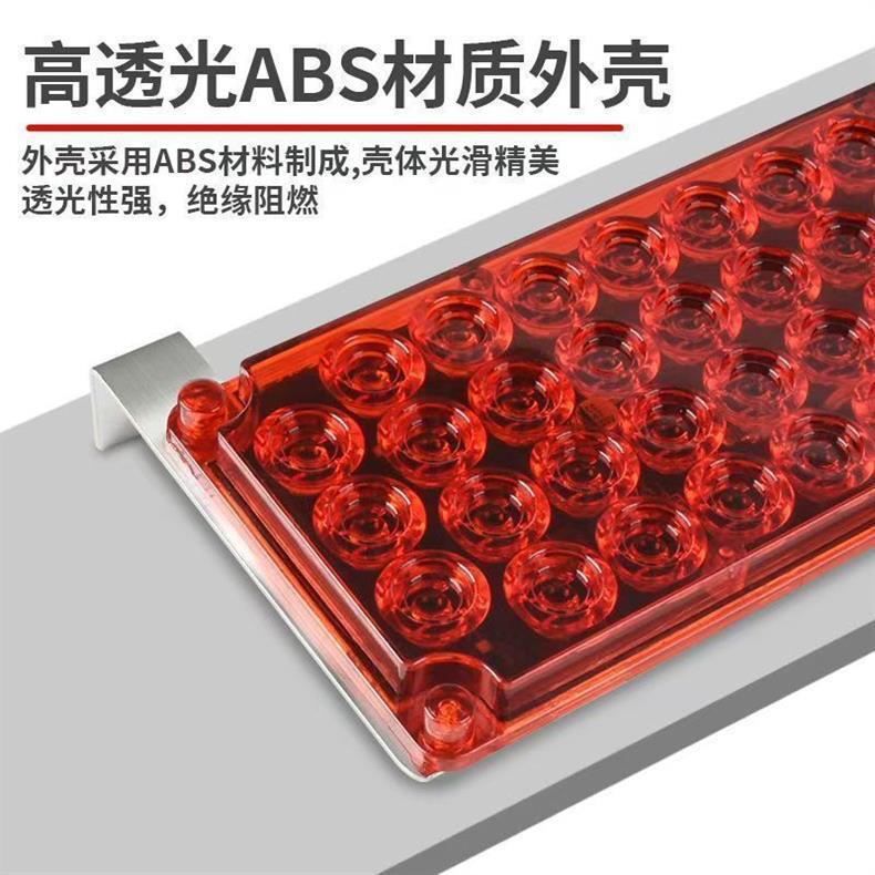 Vehicle-Mounted Led Dual-Strobe Light 12-24V Universal Truck High-Brightness Warning Light Night Driving Warning Light