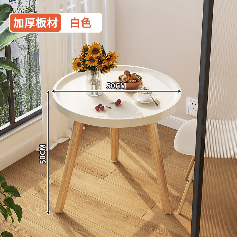 [원형 테이블] 흰색 - 직경 50CM, 높이 50CM