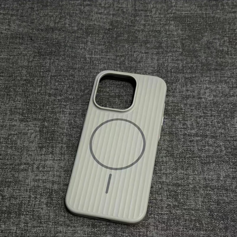 适用iPhone17PROMAX准分子瓦楞肤感细圈磁吸手机壳苹果16高级感15|undefined