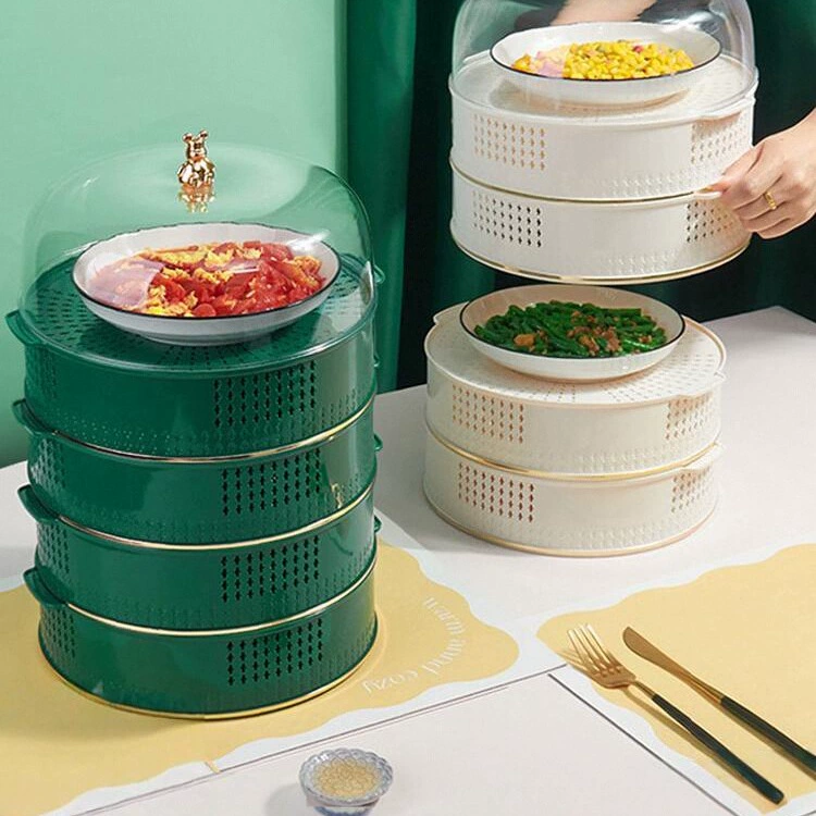 Чехол для овощей, чехол для обеденного стола, чехол для еды, пылезащитный чехол для остатков еды, многослойная бытовая стойка для хранения с защитой от мух