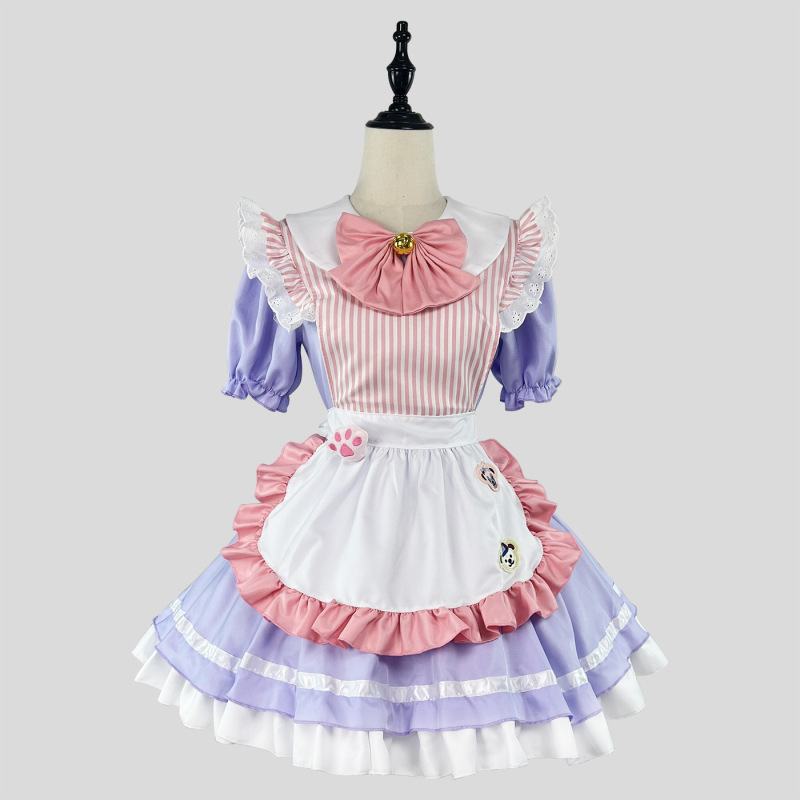 カフェメイド衣装コスプレプリンセスドレス小さなドレス女性ドレスコスプレパーティー制服プラスサイズ|undefined