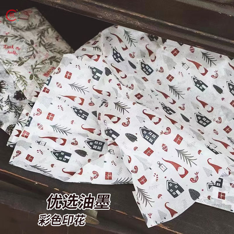 Changyi 卸売クリスマスシドニー紙裏地リンゴ平和フルーツ包装紙 diy 花束材料フラワーショップ|undefined