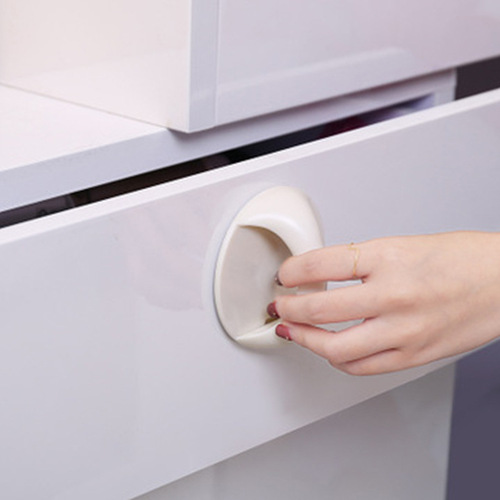Modern minimalist hole-free plastic handle wardrobe cabinet window door handle drawer adhesive handle direct sale from manufacturer