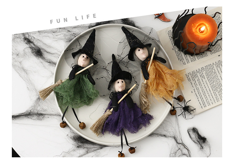 Halloween Cute Funny Witch Nonwoven Polyester Party Festival Doll display picture 1