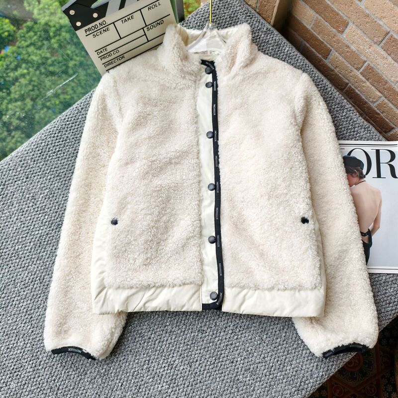 MC Cross-Border 2026 Fall/Winter New Teddy Fleece American Style Patchwork Fashionable Warm Versatile Jacket MC Cross-Border 2026 Fall/Winter New Teddy Fleece American Style Patchwork Fashionable Warm Versatile Jacket