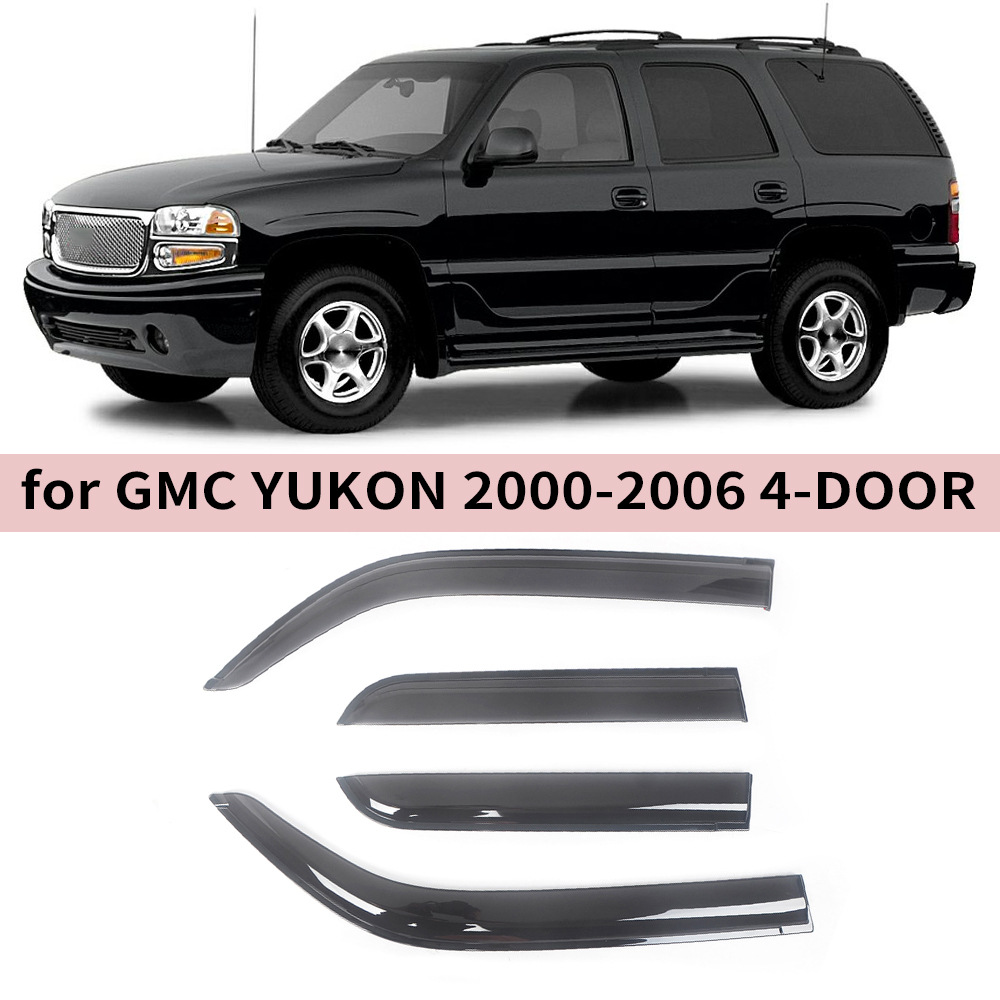Shiyong Weather Shields for GMC Yukon 2000-2006 Side Window Deflectors (Rain shield) - for-gmc-yukon-2000-20064pcs