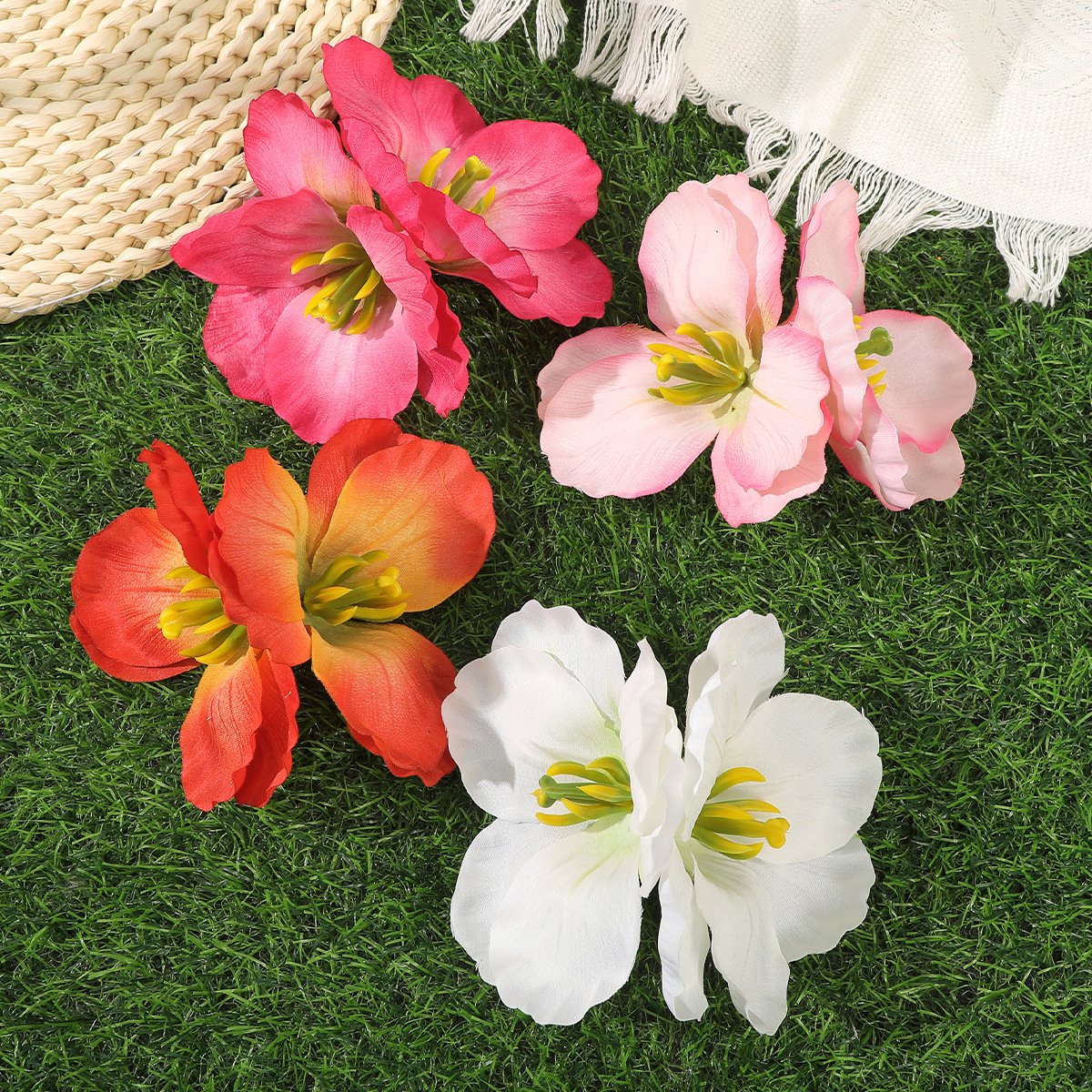 Women's Flower Sweet Silk Flower Hair Clip display picture 5