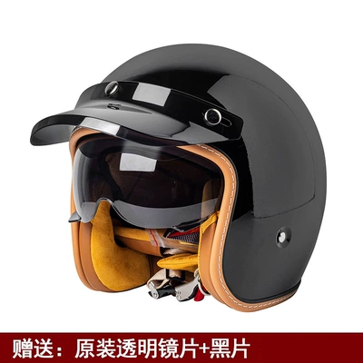 Motosiklet kaskı (dəbilqə) – for Motorcycle Riders, Men and - mt-5-bright-black-white-film-black-film-m