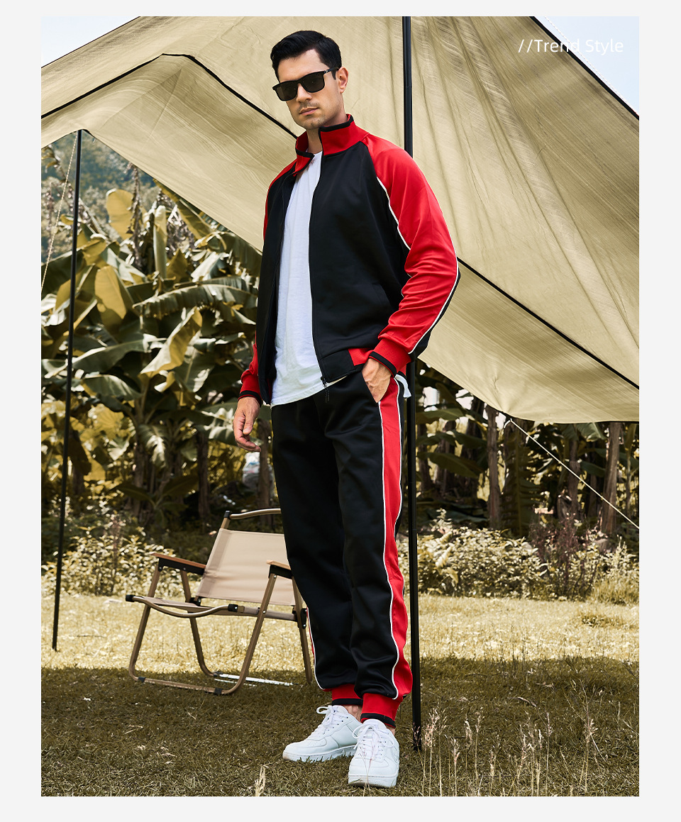 Herrenbekleidung Herrenanzüge Herbst Langarm Sweatshirts Große Sportbekleidung Herren Zweiteiler Casual All Match_voghion.com