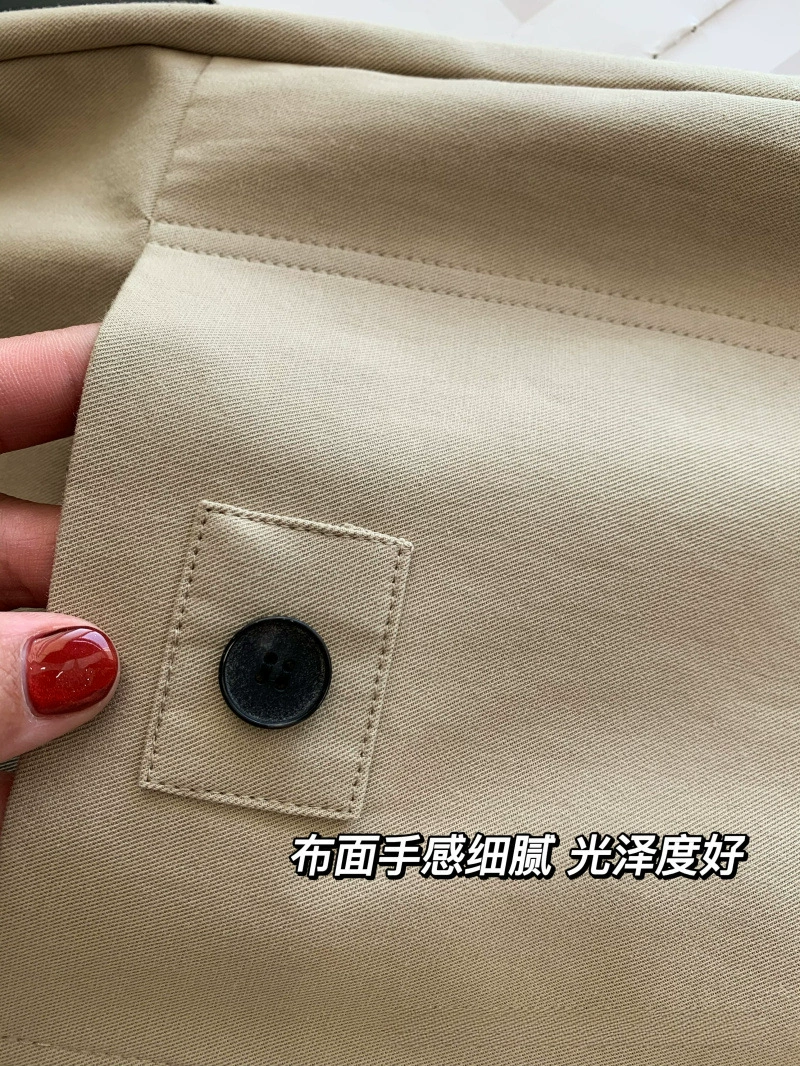 Design suit, spring trench coat, fitted