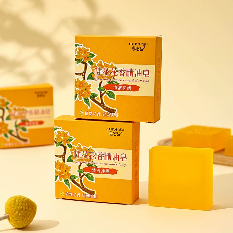 [Si Mi Si] Osmanthus sandsinus ароматное масло мыло квадратное мыло ручной работы очищает и увлажняет 80G