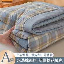 夏季a类新疆棉花夏被水洗棉夏凉被机洗空调被家用美团日式简约