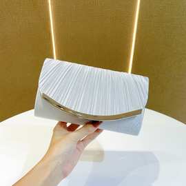 高级感宴会包礼服百搭欧美手拿包斜挎女士名媛镶钻链条包跨境外贸