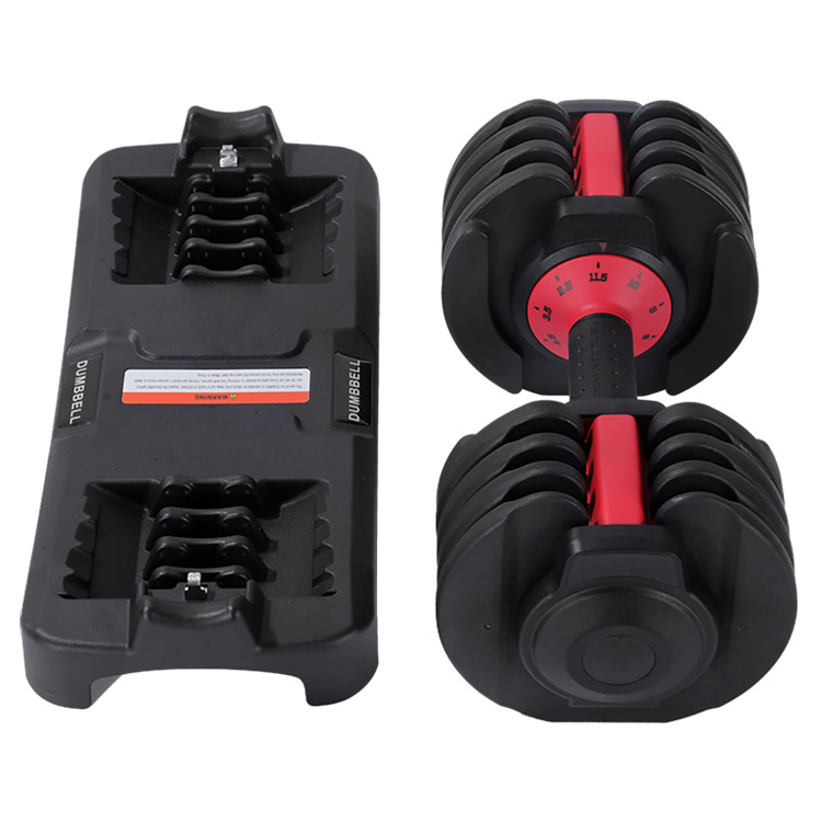 9 Seviye Ayarlanabilir İç Dönerli Kavrama Dumbbells Seti 11.5 kg Orta Ayarlı 25 lb Çapraz Sınır