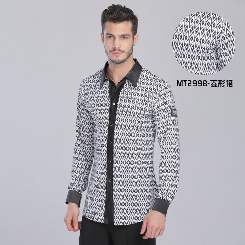 rhombus shirt collar without crotch