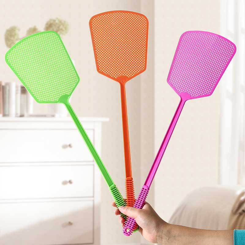 3 Large Fly Swatters Wholesale for Home Use, Durable, Thickened, with Long Handle, Large Manual Fly and Mosquito Swatter