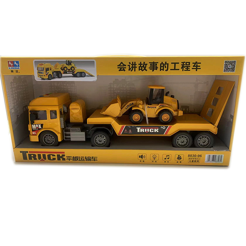 Linda historia contando la inercia del coche de juguete de los niños ingeniería de la música coche de bomberos policía coche mezclador camión vehículo todoterreno al por mayor