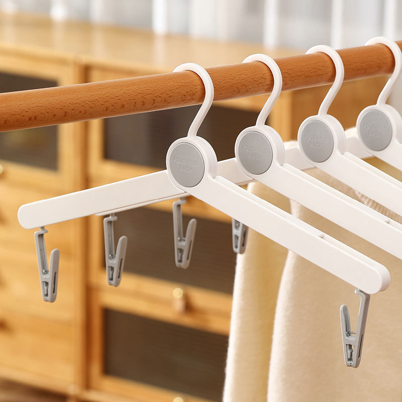 Folding clothes hanger portable travel travel clothes hanger student folding clothes hanger for dormitory