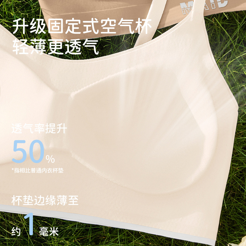 En la segunda etapa de desarrollo, ropa interior para niños y niñas, deportes para estudiantes de secundaria, chaleco pequeño sin marcas, sujetador adolescente.