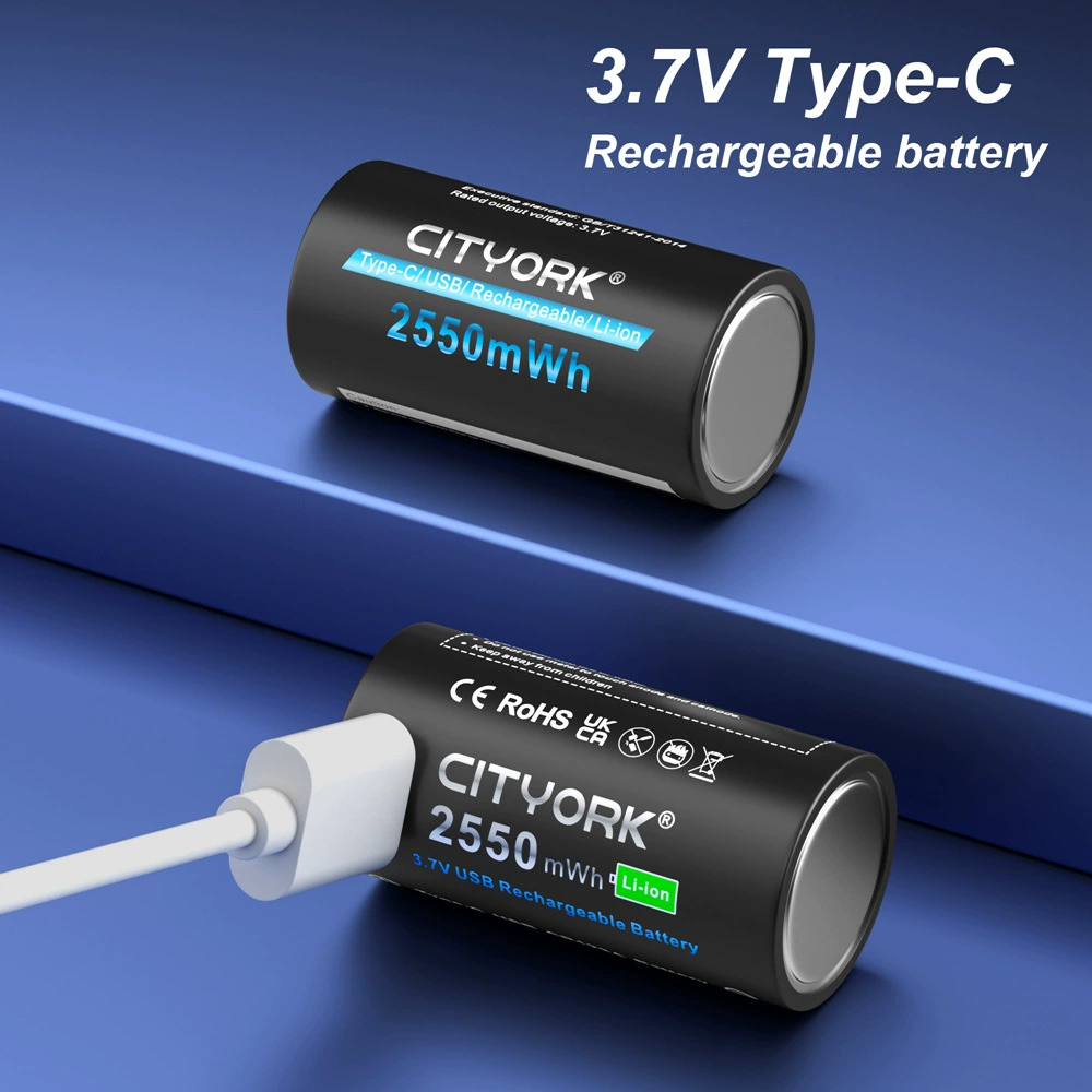 CR123A литиевый аккумулятор USB большой емкости